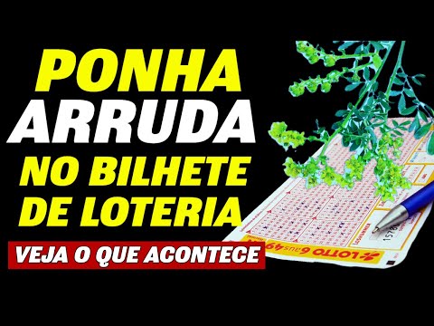 SIMPATIA DA FOLHA DE ARRUDA PARA SORTE NA LOTERIA